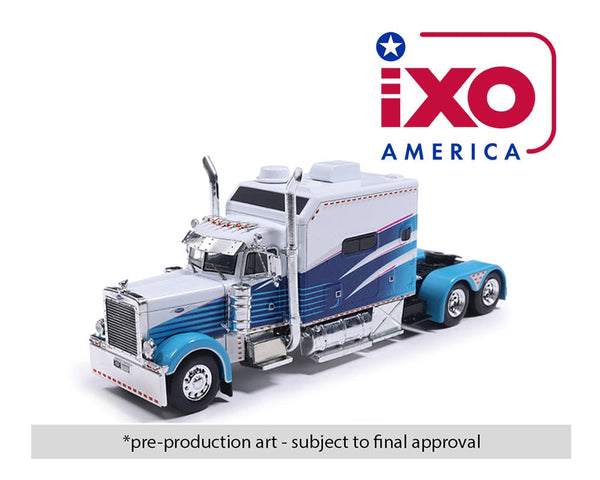 Peterbilt 379 with Sleeper – Blue White IXO Models 1:64 scale