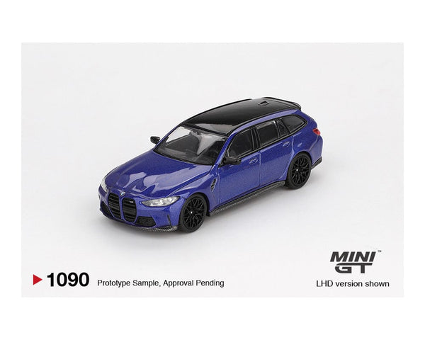 BMW M3 Competition Touring Portimao Blue Metallic Mini GT 1/64 scale