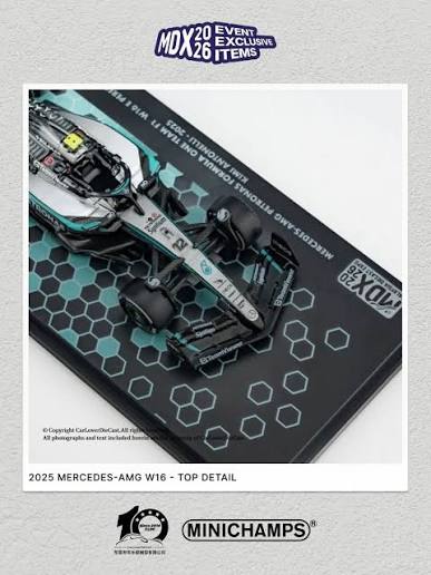 Mercedes AMG Petronas Formula 1 Team Kimi Antonelli 2025 with Minifigure MDX Exclusive
