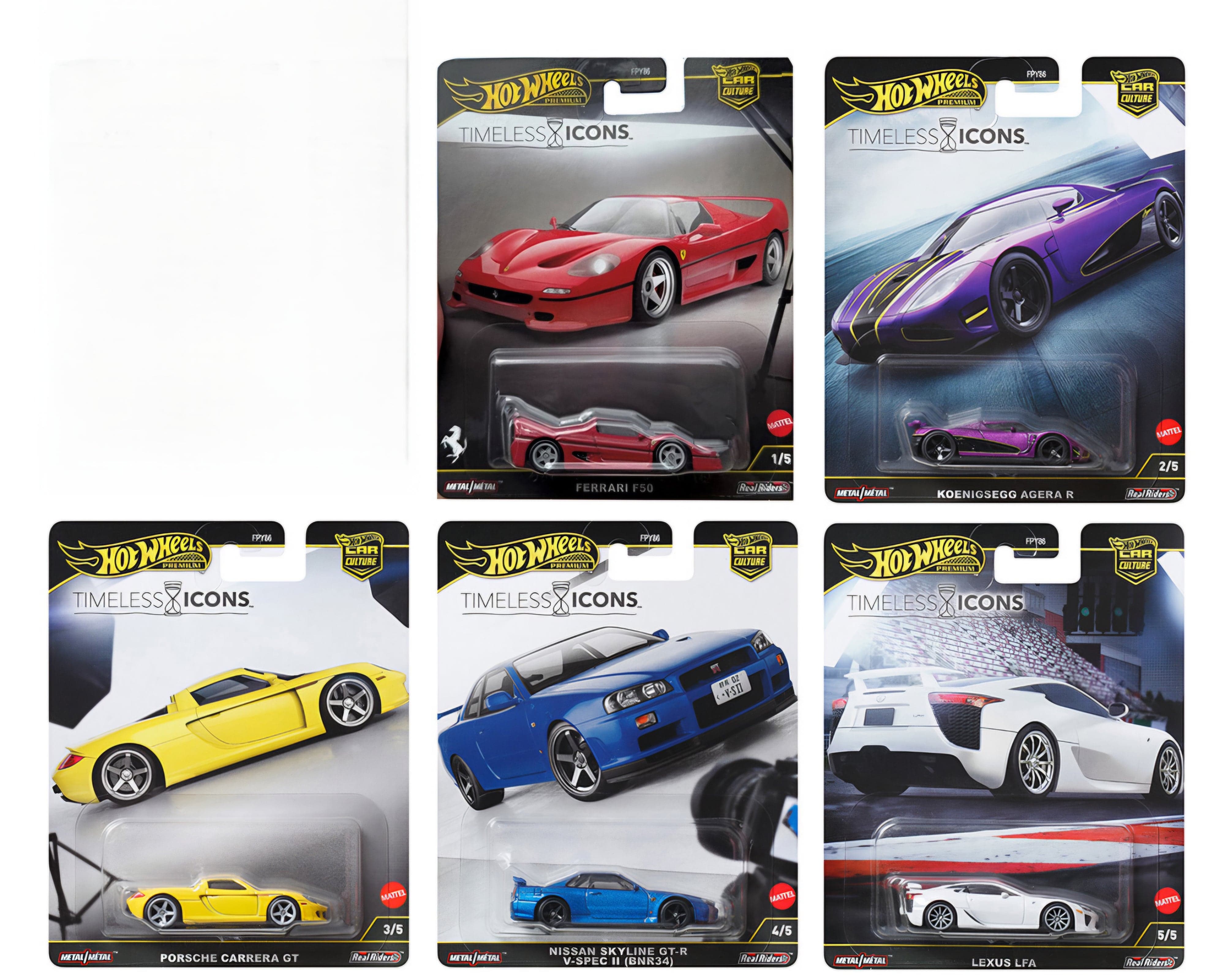 Hot Wheels Car Culture 2025 G Case Silhouettes (5 car set) – Hanz