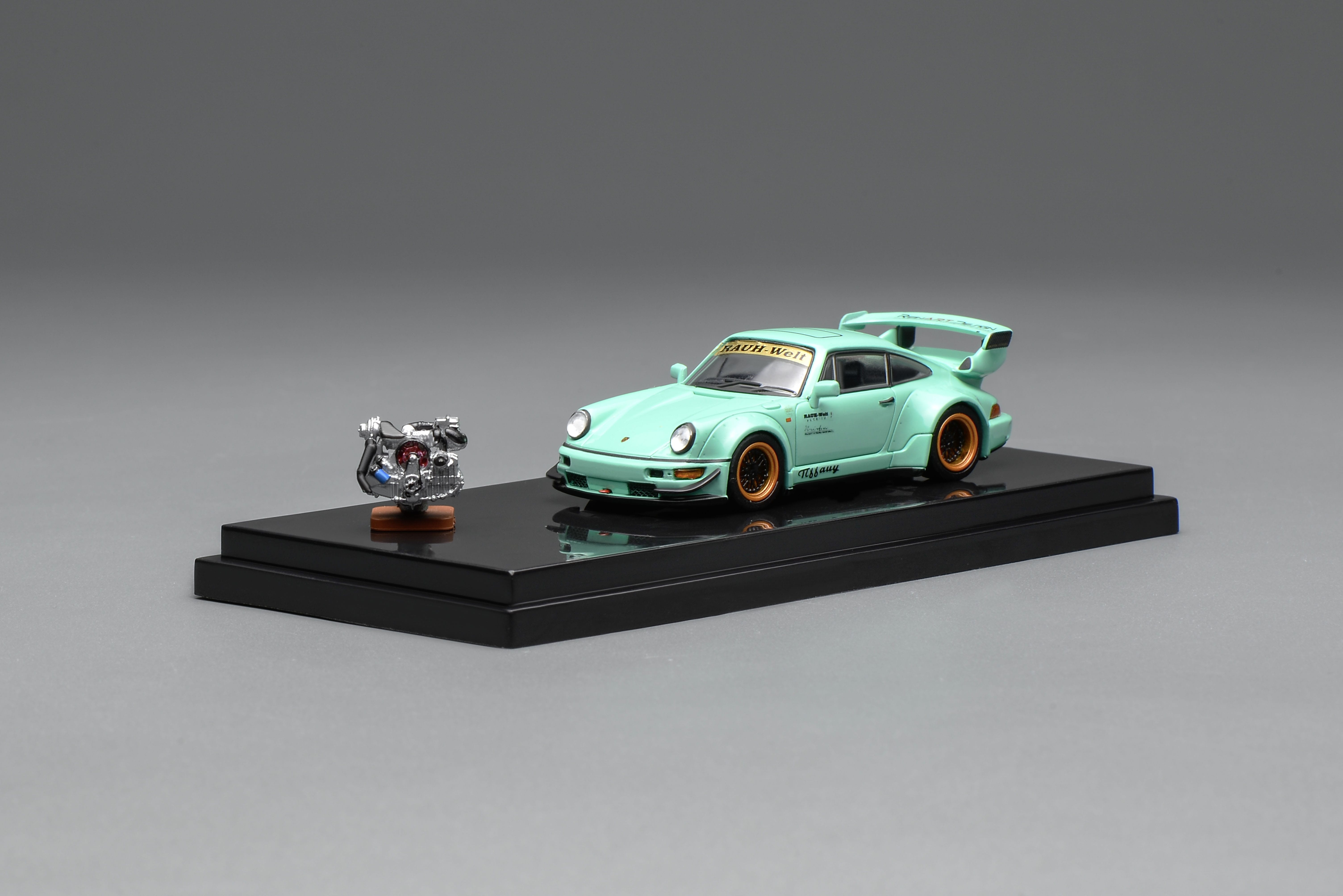 Pre-order) Porsche 911 964 RWB Tiffany with 1/64 magnetic air