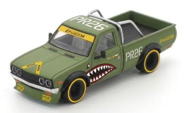 きみさん　豊丸セル1P Pre-order) Pick up truck Pandem Datsun 620 Orange Fighter Green