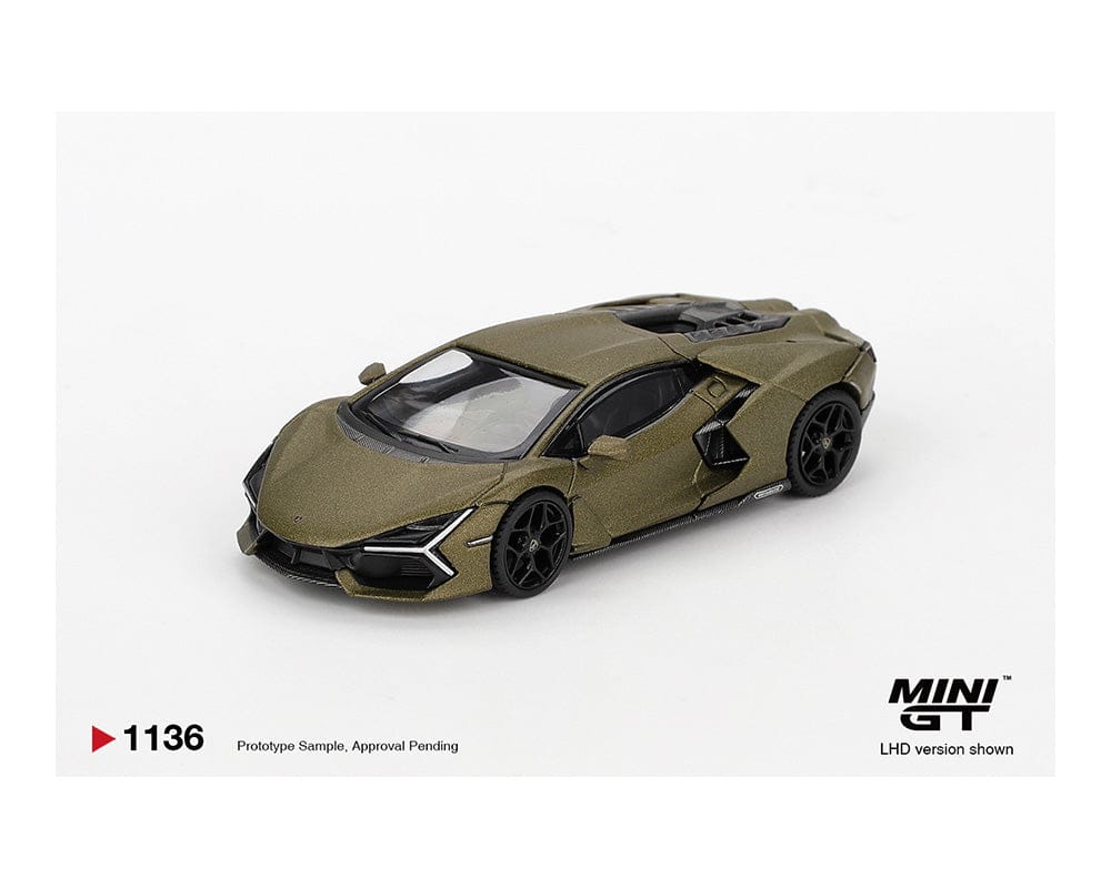 Lamborghini Revuelto Verde Gea Matte Green Mini GT 1/64 scale