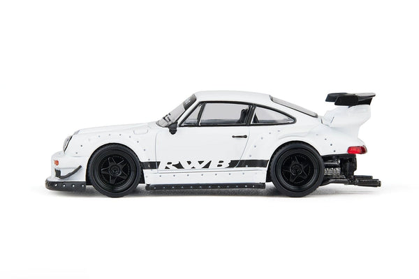 Porsche RWB 930 White MODELMODEL 1/64 scale