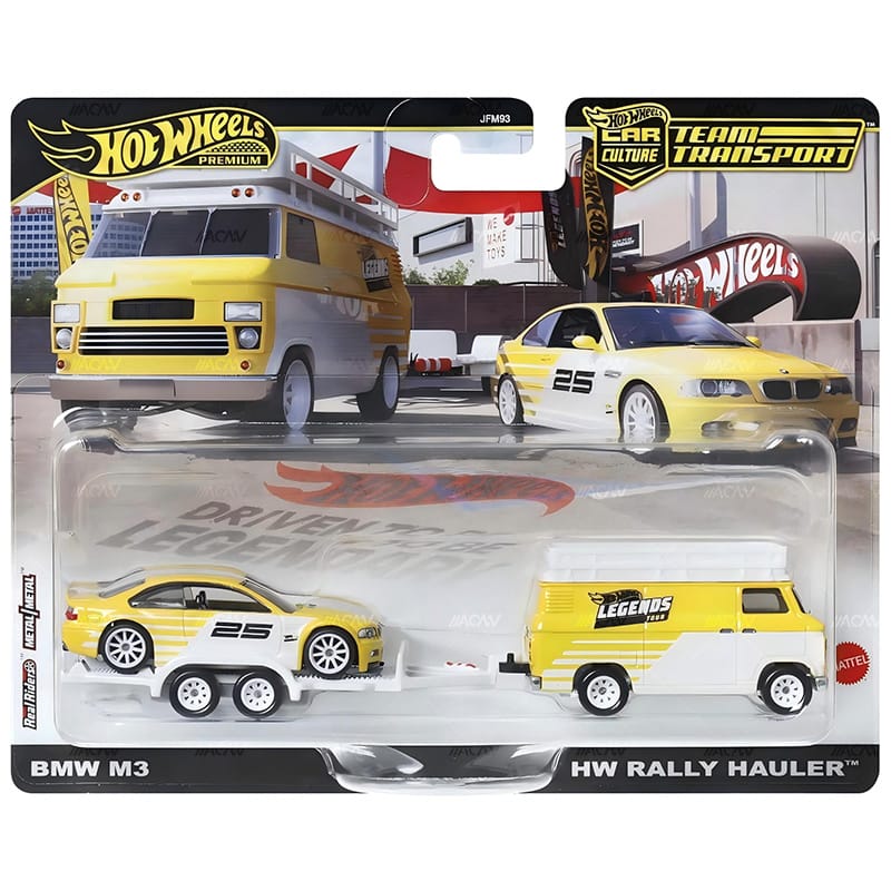 ホワイト・ゾンビ More Human Than Human 限定版 イエロー Hot Wheels Legends 2025 Team Transport BMW M3 HW Rally Hauler