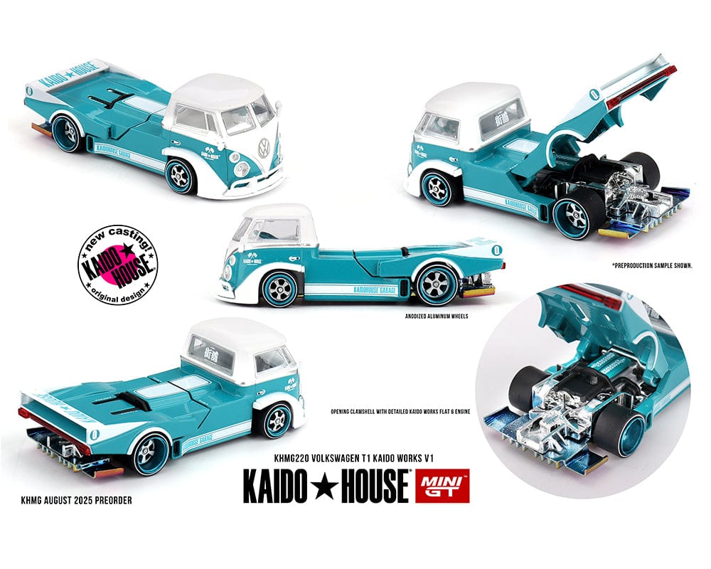 Pre-order) Volkswagen T1 Kaido Works Turquoise White Kaido House