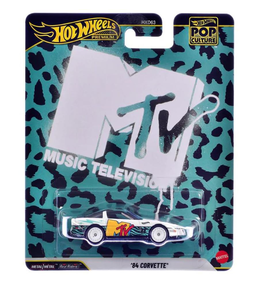 1984 Corvette MTV Pop Culture Hot Wheels 1/64
