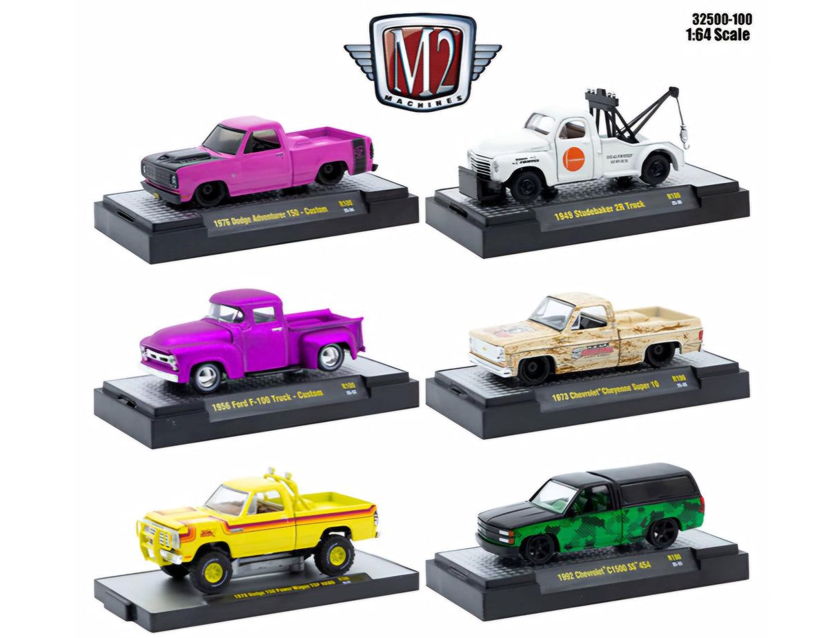 Complete set M2 Machines 1:64 Auto-Thentics Release 100