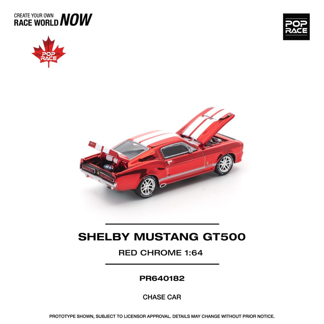 Chase Ford Shelby Mustang GT500 Red Canada edition 1/64 scale Pop
