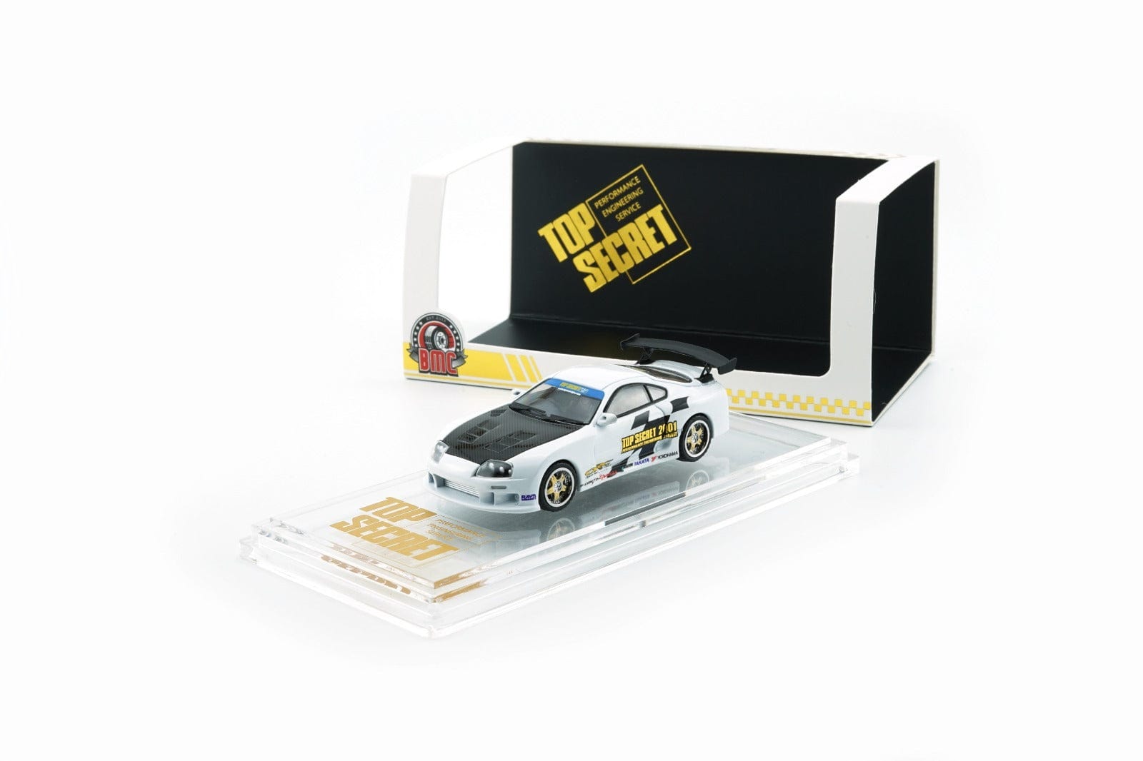 Toyota Supra X Top Secret White BM Creations 1:64 BMC – Hanz Driven