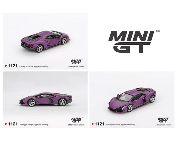 Lamborghini Revuelto Viola 30th Matte Purple Mini GT 1/64 scale