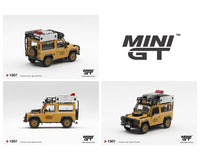 (Pre-order) Mini GT 1:64 Land Rover Defender 90 1985 Camel Trophy Borneo Team Japan