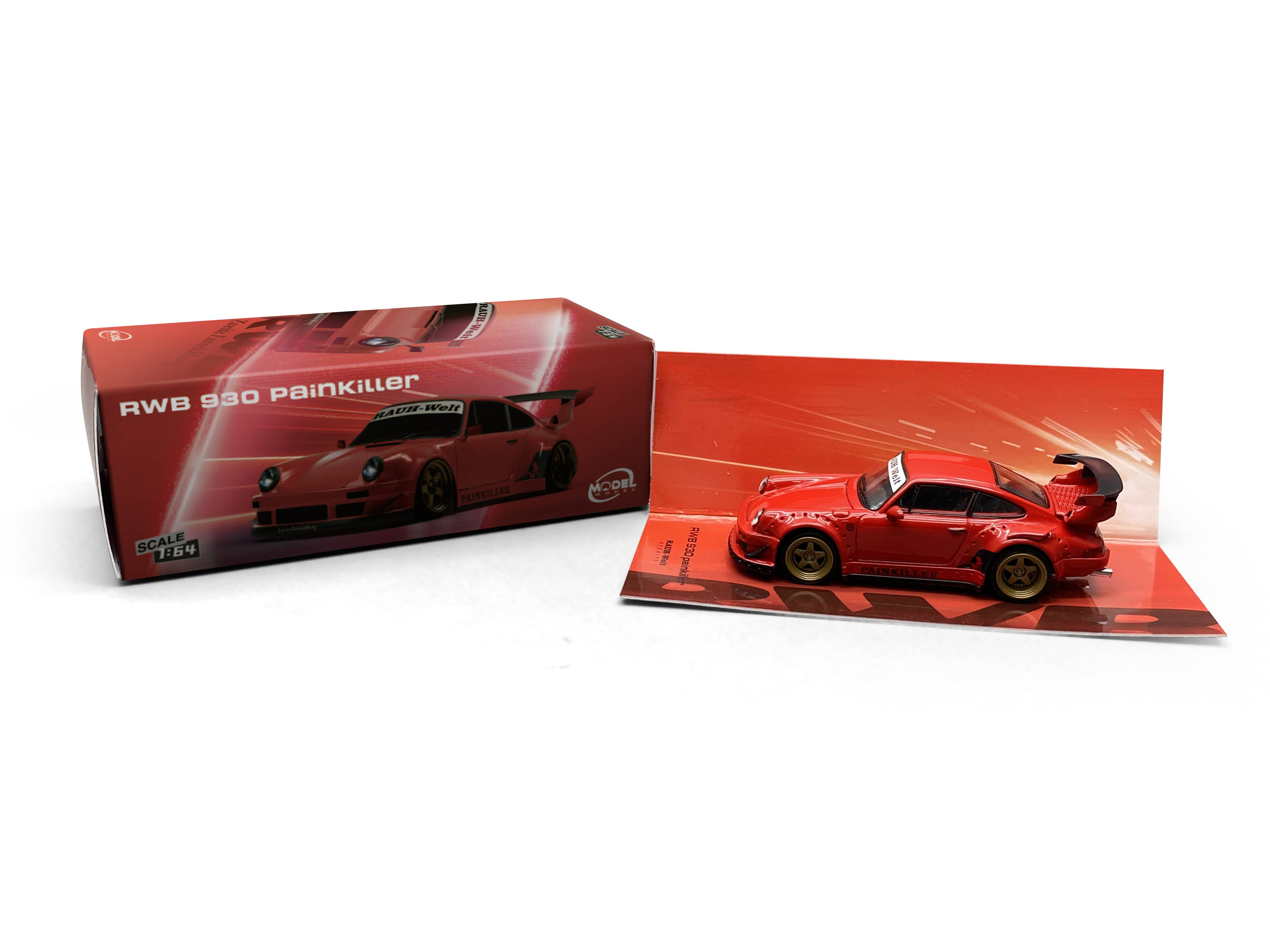 Porsche RWB 930 Painkiller Red | ModelModel 1:64 – Hanz Driven