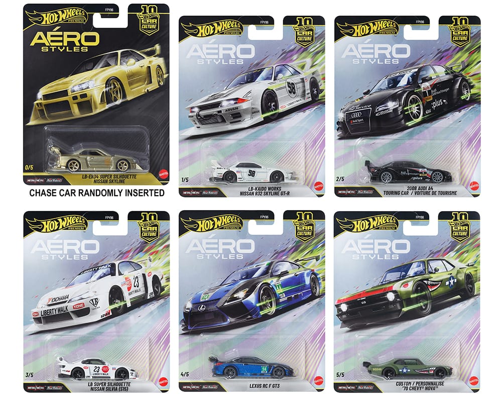 Hot Wheels Car Culture 2026 Vintage Racing (5 car set) – Hanz Driven