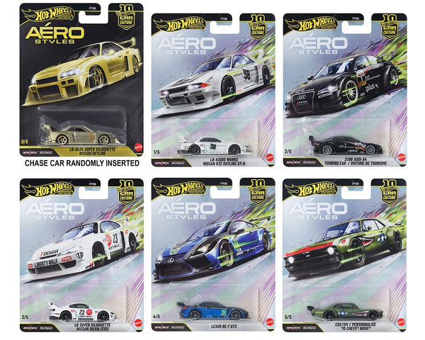  Hot Wheels Car Culture 2026 Aero Style (5x car set) 1/64 scale
