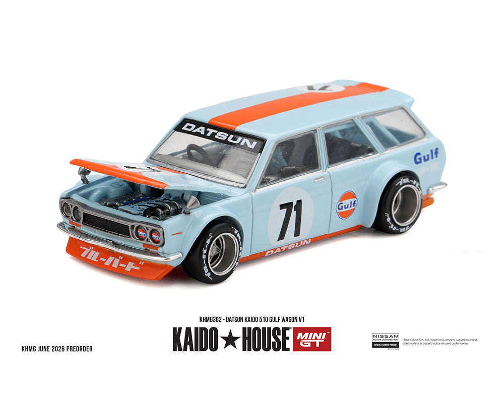 Datsun KAIDO 510 Wagon Gulf V1 Kaido House Mini GT 1:64