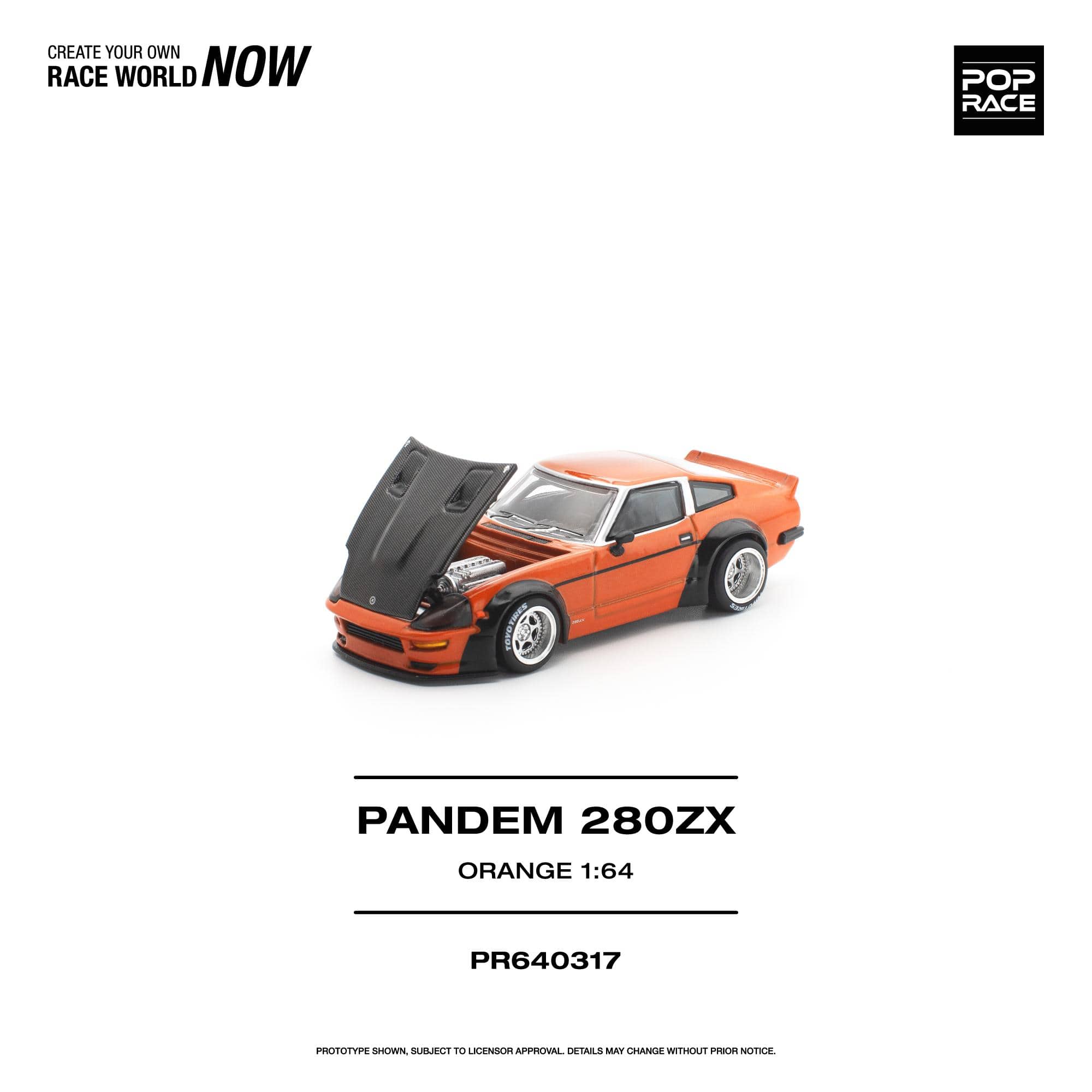 Pre-order) Pandem 280ZX Orange Pop Race 1/64 – Hanz Driven