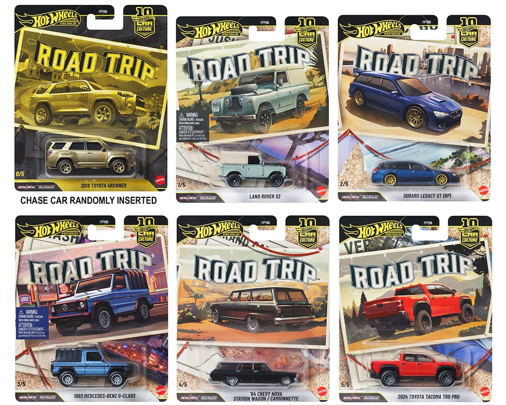Hot Wheels car culture 12台セット Hot Wheels Car Culture 2026 Road Trip V Case(5 car set) – Hanz Driven