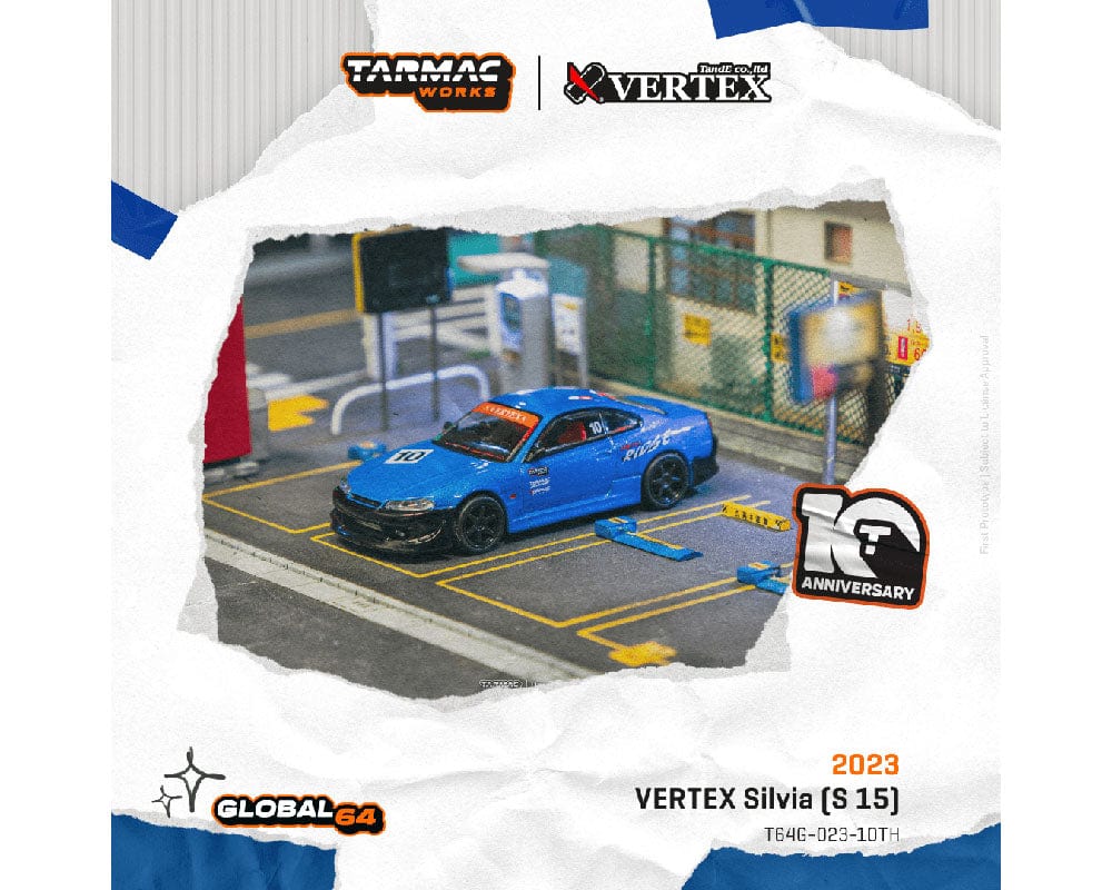 (Pre-order) VERTEX Silvia S15 Tarmac Works 10th Anniversary Limited Edition
