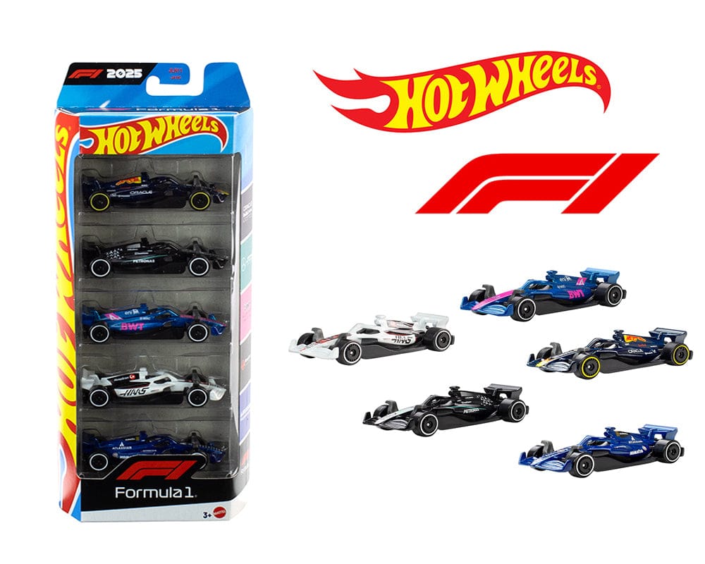 F1 Formule 1 5-Pack Hot Wheels 1:64
