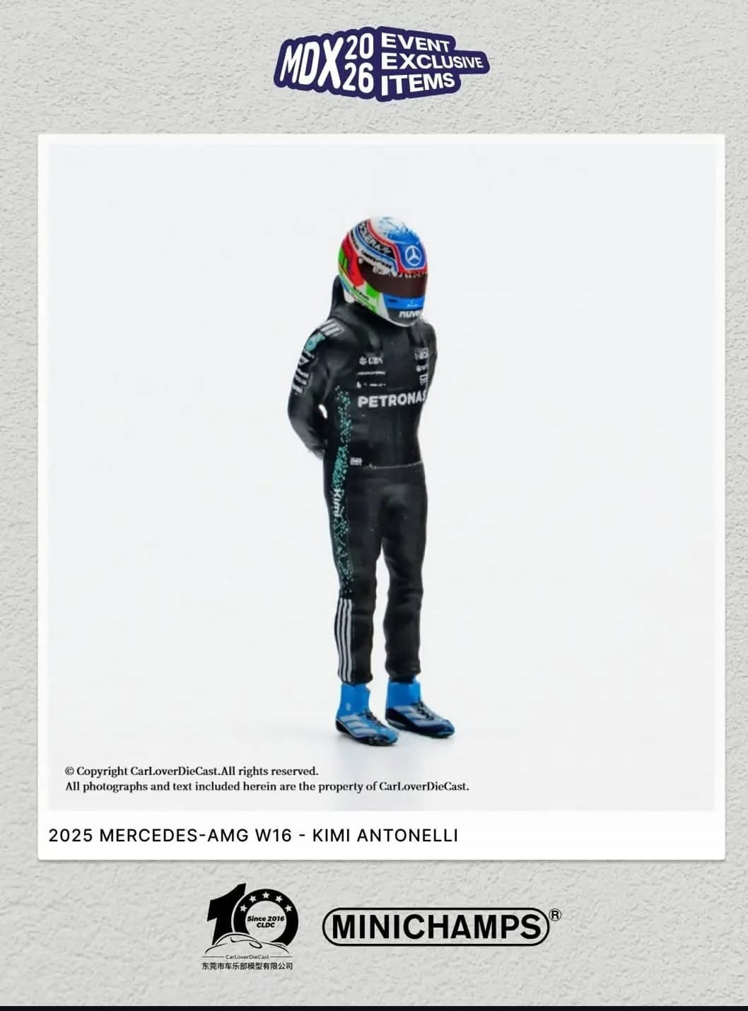 マルセル　ワンダーズコレクション　2025 2024 Mercedes AMG Petronas Formula 1 Team Kimi Antonelli 2025 with