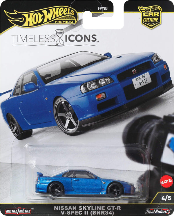 Nissan Skyline GT-R R34 Hot Wheels Car Culture 2025 N Timeless Icons