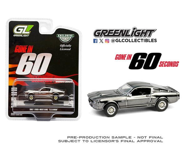 1967 Ford Mustang Eleanor Gone in 60 Second Chrome Edition Hollywood Greenlight