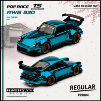 Porsche 911 Teal Chrome Pop Race North America Exclusive