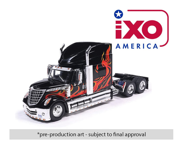 2010 International Lonestar – Black with flames Ixo Model 1:64 scale