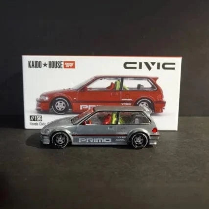 Chase Honda Civic EF Kaido house Works V2 M Red KHMG156 1/64 scale
