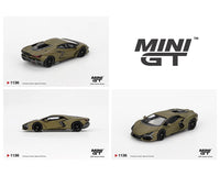 Lamborghini Revuelto Verde Gea Matte Green Mini GT 1/64 scale