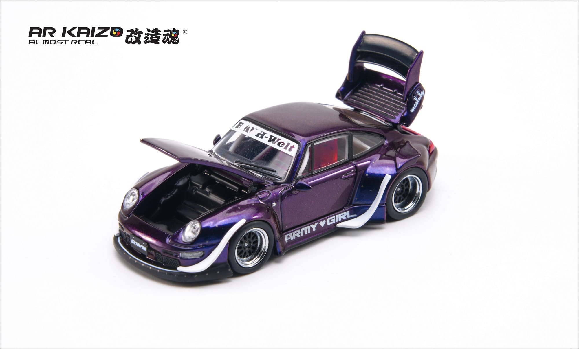 PRE-ORDER) Porsche 911 RWB Army Girl AR Kaizo by Almost Real