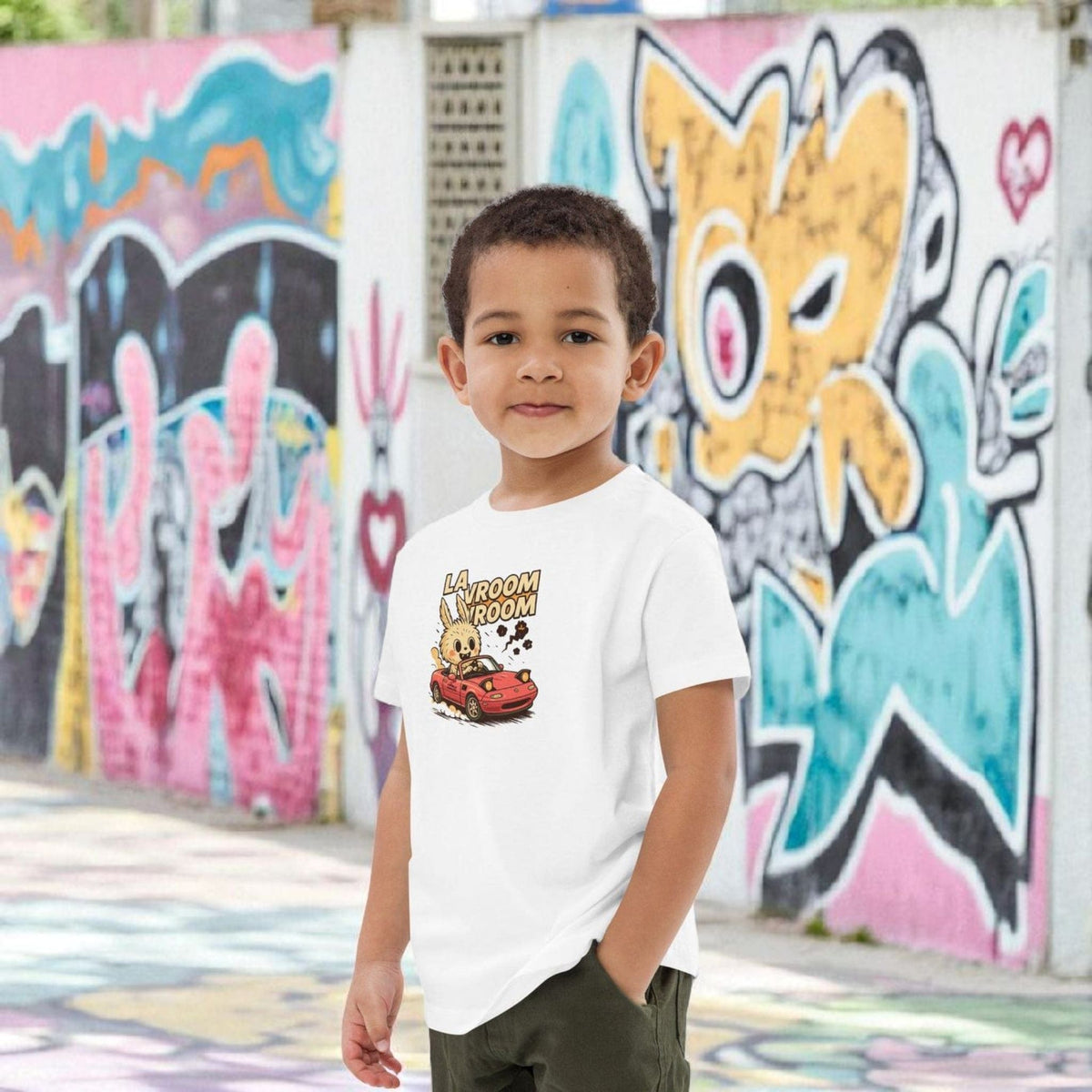 La Vroom Vroom Miata Labubu Kids t-shirt