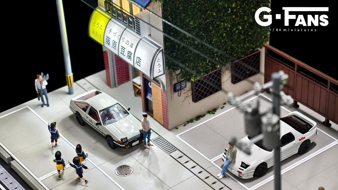 Initial D Fujiwara Tofu Store 1/64 Diorama G-Fans – Hanz Driven