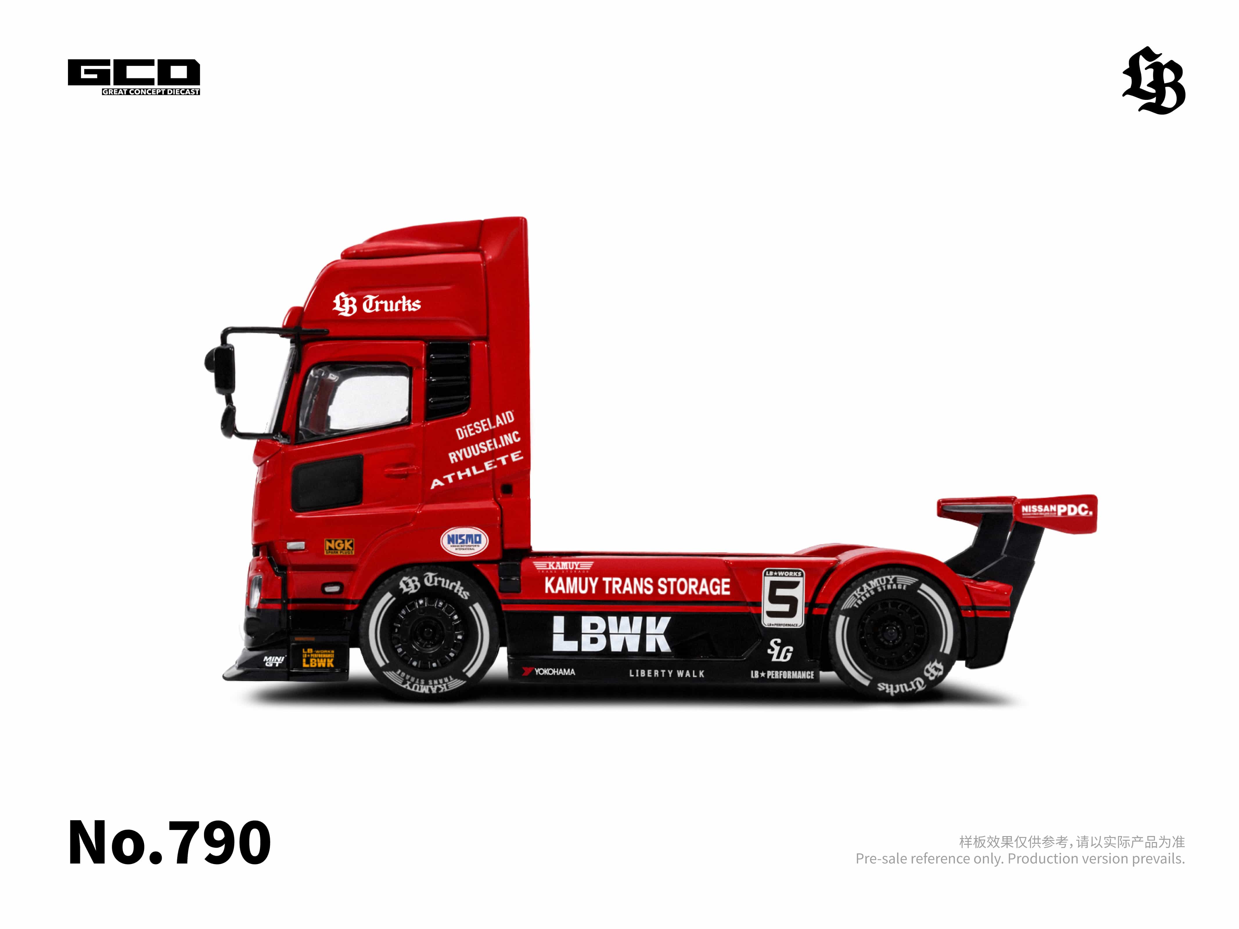PRE-ORDER) Super Silhouette Red/Black Quon Truck Head (RHD) LBWK