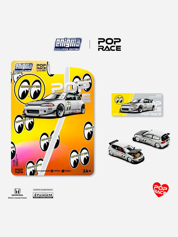 Chase Pandem Civic EG6 Mooneyes Enigma Special Edition Pop Race 1/64