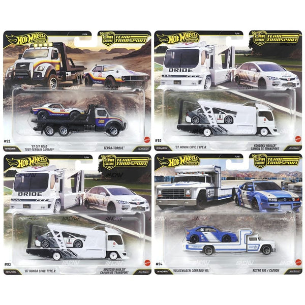Hot Wheels Team Transport 2026 L Case 4x Car set