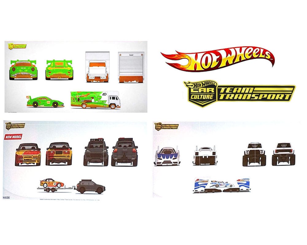 Team Transport 2025 M Case 4x Car Assortment Hot Wheels