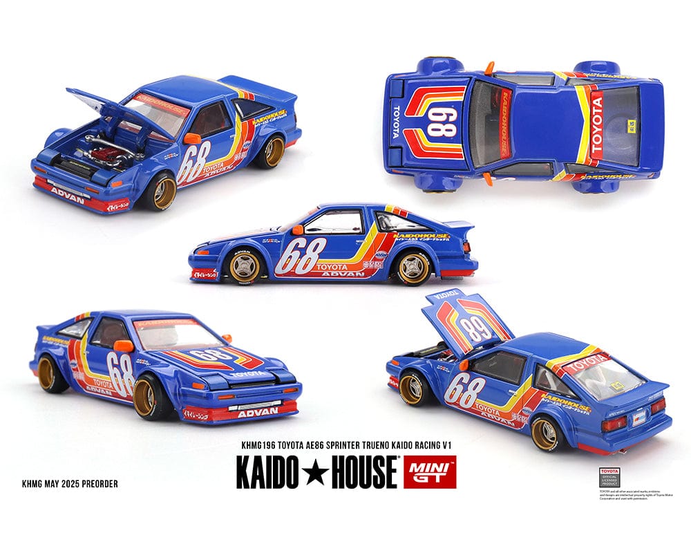 Honda Civic EF Kaido house Works V2 M Red KHMG156 1/64 scale