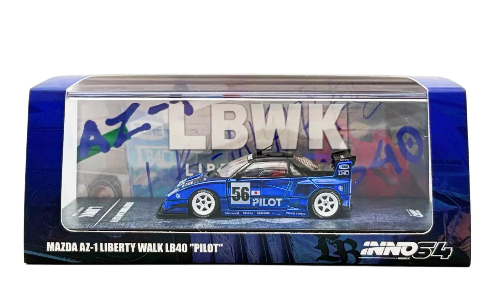 Chase Mazda AZ-1 Liberty Walk LB40 Pilot Inno64 1/64 scale – Hanz
