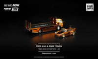 Fuso 300 Truck with Porsche 911 930 RWB GOLD Orange Bronze TMCS 2026 Dinner Event Pop Race