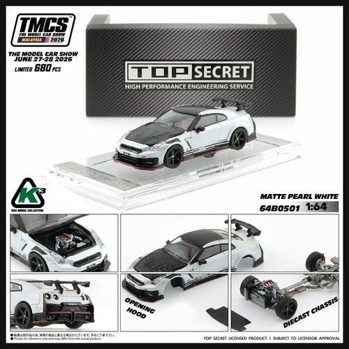 Nissan GT-R R35 Pearl White Top Secret TMCS 2026 Numbered Limited