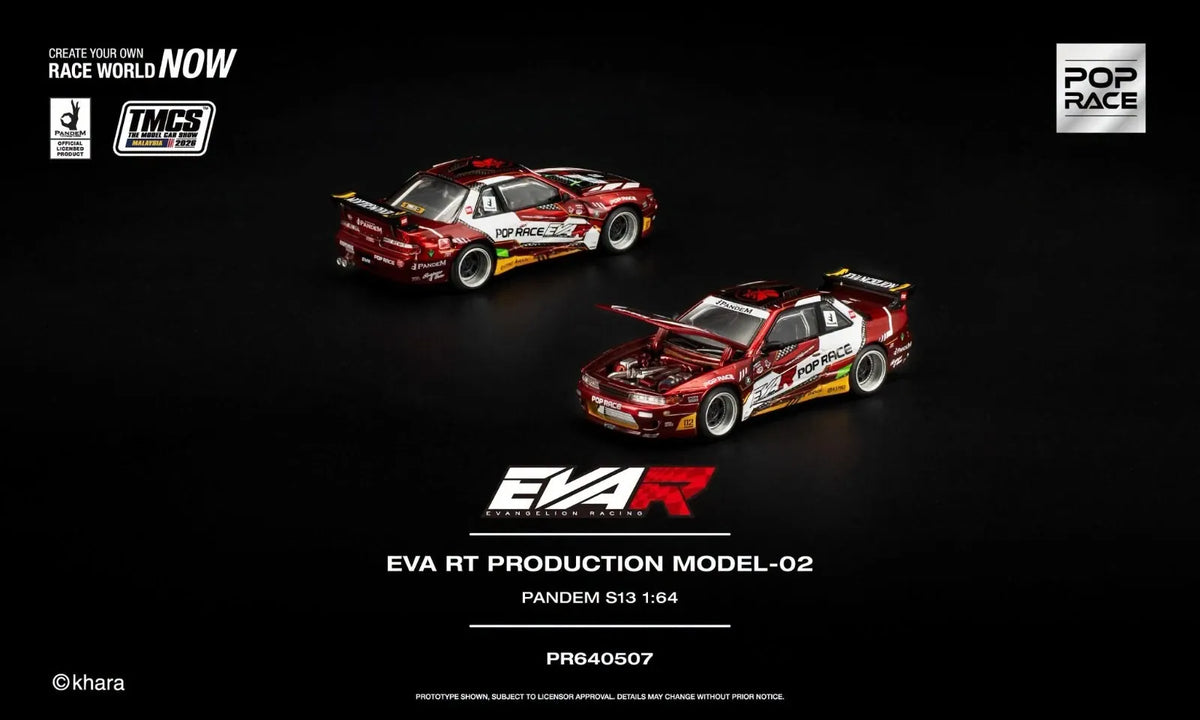 Nissan Silvia S13 EVA RT Production Model-02 Pandem TMCS 2026 Event Limited Edition Pop Race (Copy)