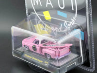 Chase 1979 Chevrolet Silverado Stepside with Surfboard Maui & Son Pink MiJo Exclusives Limited Edition