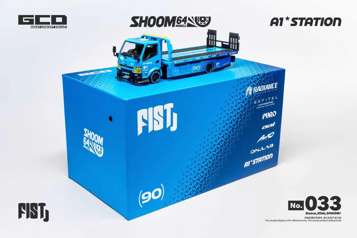 SHOOM Hino 300 FIST TEAM Blue 1:64 | Pre-order SHOOM-10-033