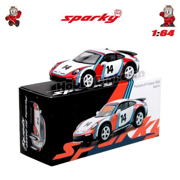 Porsche 911 992 Dakar Martini Rally 1978 Sparky Tiny Exclusive 1/64