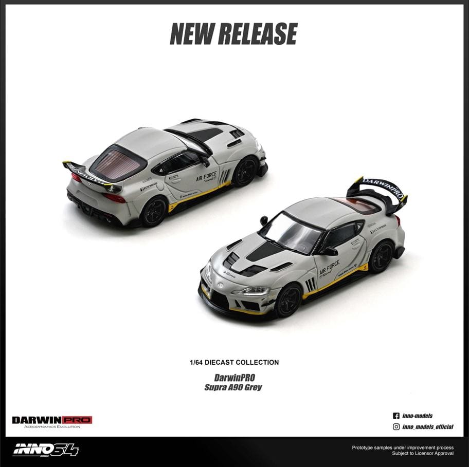 Toyota Supra A90 Darwin Pro Matte Grey Inno64 1/64 scale – Hanz Driven