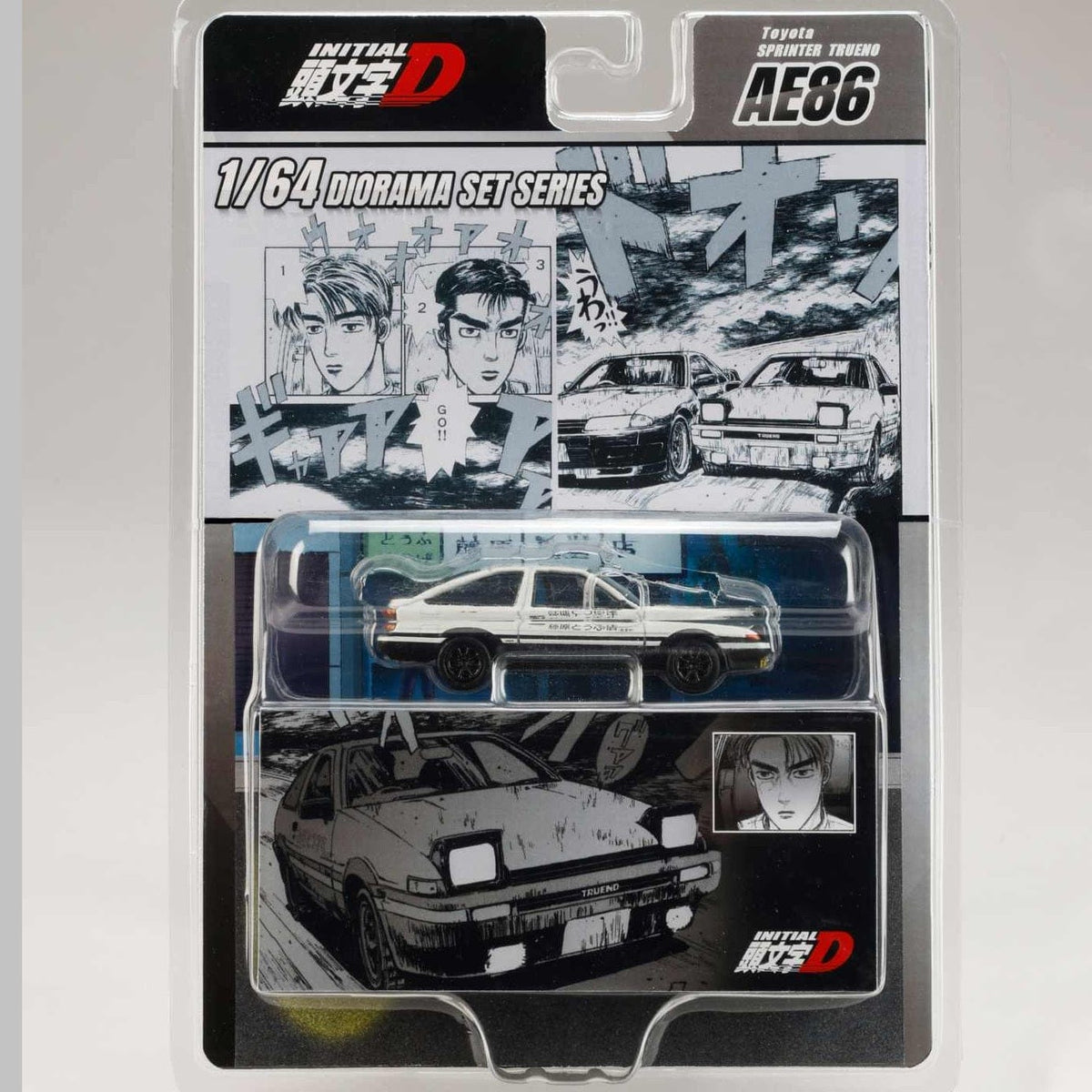 Initial D AE86 Takumi vs Nakazato 1/64 | Hobby Japan HJDMD001C