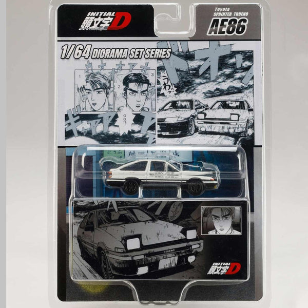 Initial D AE86 Takumi vs Nakazato 1/64 | Hobby Japan HJDMD001C