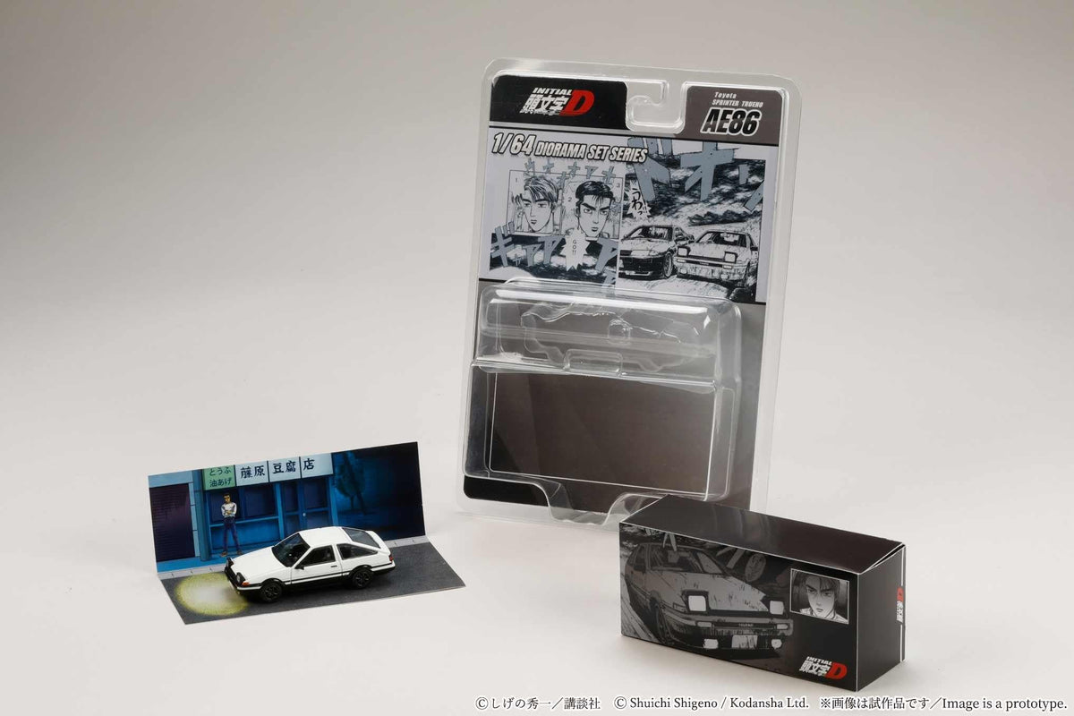 Initial D AE86 Takumi vs Nakazato 1/64 | Hobby Japan HJDMD001C